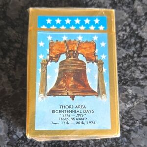 Thorp Area Bicentennial Days Playing Cards - Sealed